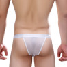 MenSexyWear Tanga sexy Self Beauty Blanc